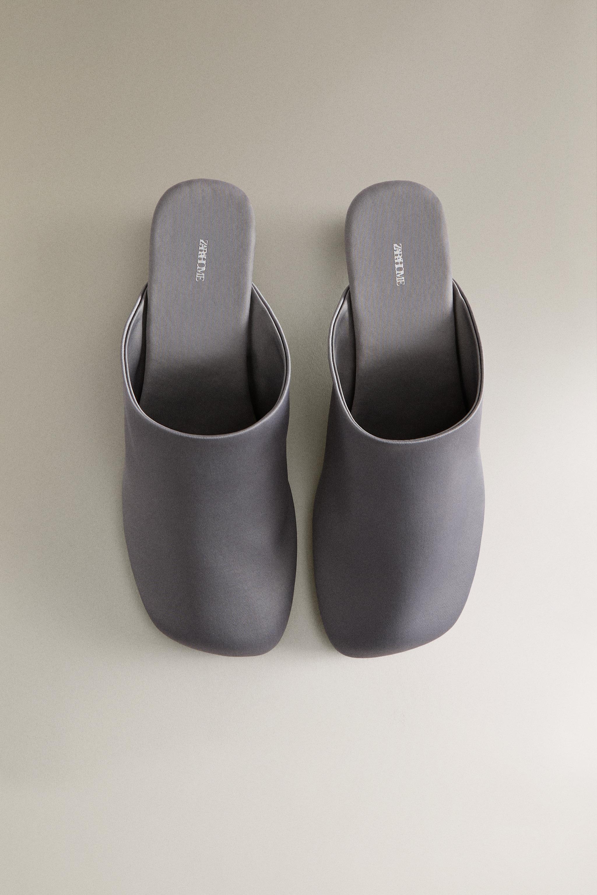 MULE SATIN À TALON